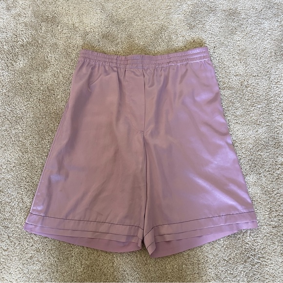 Acne Studios Pants - Acne Studios lavender satin shorts size 40